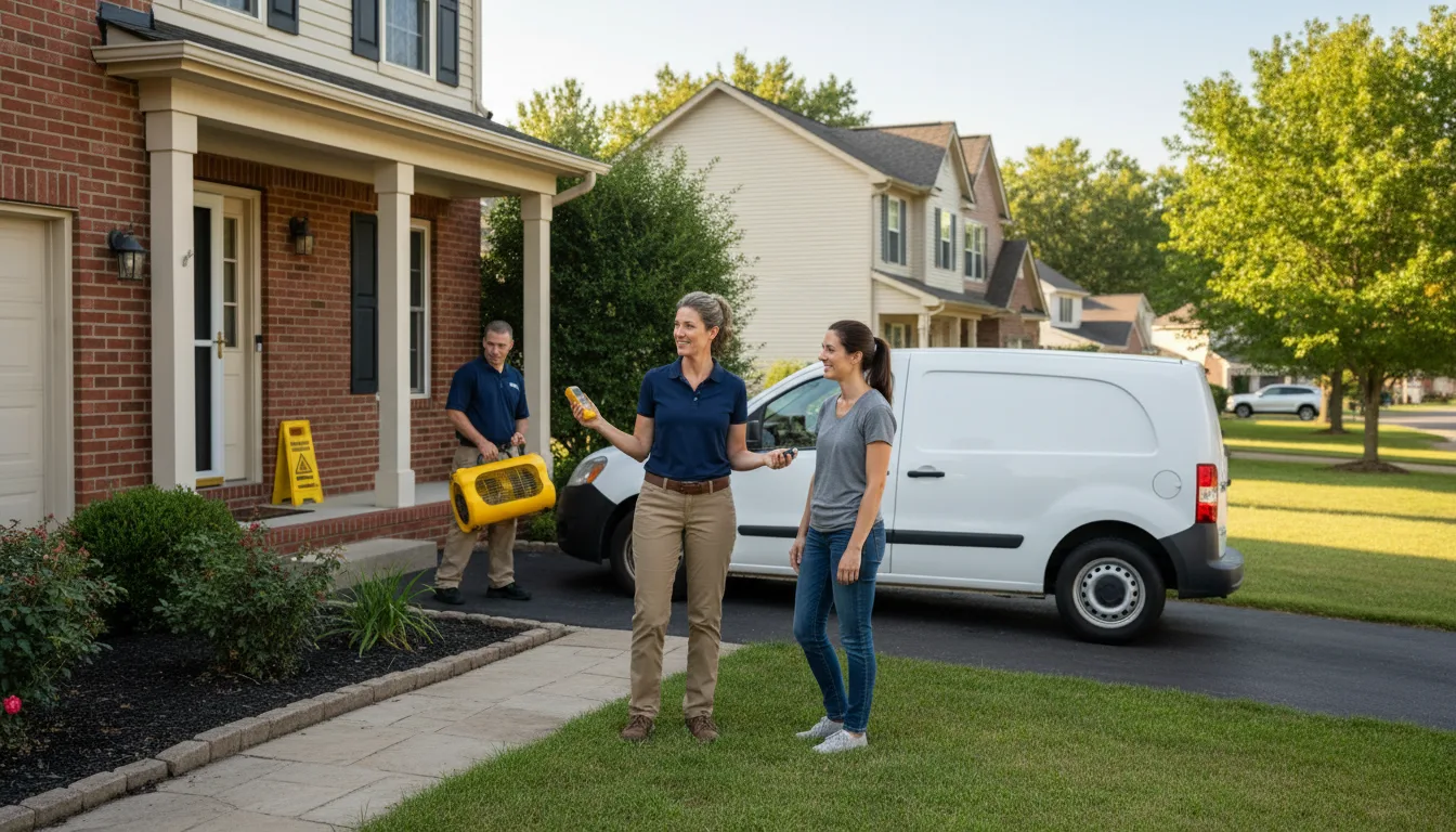 Water restoration image for Home Water Damage Repair in Wardville, OK